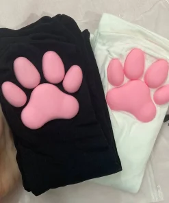ست جوراب و دستکش بالا زانو پنجه برجسته✨🐾