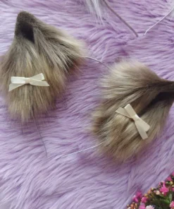 تل گربه ای کرم قهوه ای 🐕‍🦺