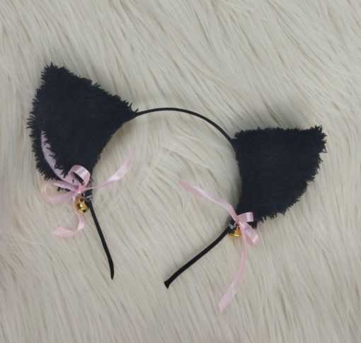 تل گوش گربه سیاه 🐈‍⬛ زنگوله دار