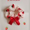 اسکرانچی توت فرنگی 🍓🎀