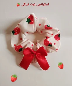 اسکرانچی توت فرنگی 🍓🎀