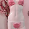 ست بیکینی گره ای تور دار