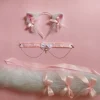 پک سفید صورتی گربه ای 🌸